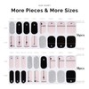 NAILOG Semi-cured Gel Nail Stickers (34 Pieces), Nail Seal Hardening