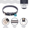 Filbert Leather Cat Collar, Reflective Cat Collar, Leather Accessories with