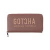 Gotcha 251G8200 Logo Embroidered Long Wallet, dark brown