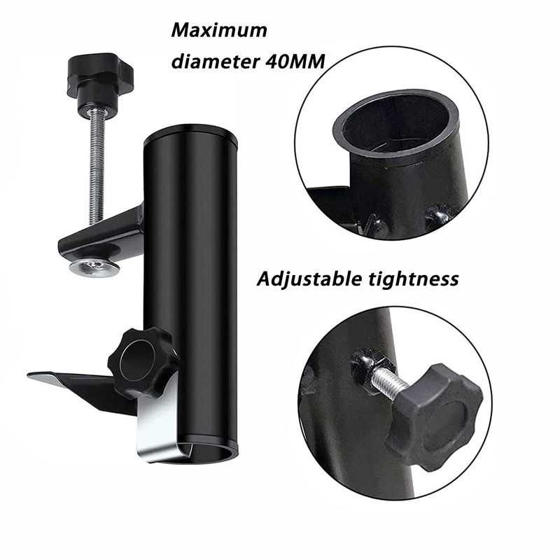 xlwen Terrace Umbrella Clip 1 Piece Balcony Umbrella Clamp, Patio