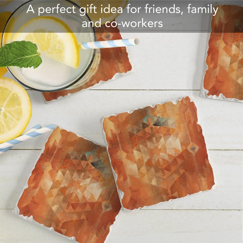 Thirstystone Desert Sunset 4 Pack Assorted Tumbled Tile Stone Coasters
