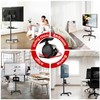 AOKCOS Rolling TV Stand - Mobile TV Stand on Wheels