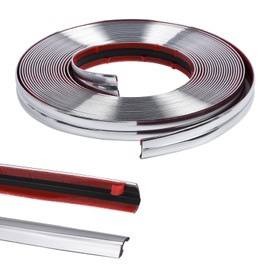 Flexible Inside & Outside Corner Trim Molding 33ft x 0.8in Peel and Stick Molding Wall Trim Self Adhesive Corner Guard Edge Protector Caulk Strip for Wall Edge Corner (Silver)