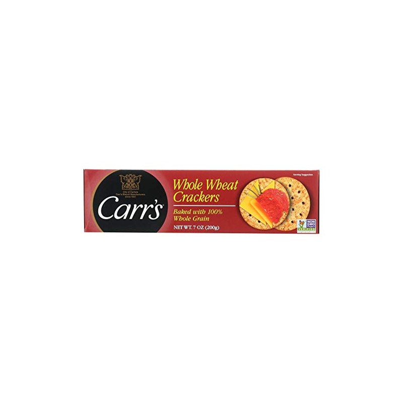Carr's Whole Wheat Crackers, 7 Ounce