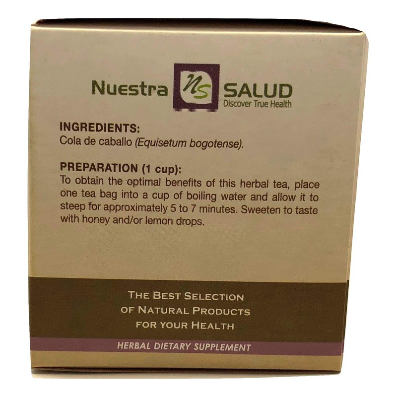 Horsetail Cola De Caballo Filter Tea Value Pack (60 tea