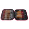 Interchangeable Carbonized Bamboo Needles Set Aluminum Circular Knitting Needles Ring