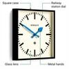 NEWGATE® Number Five Wall Clock | Square Retro Inspired Modern