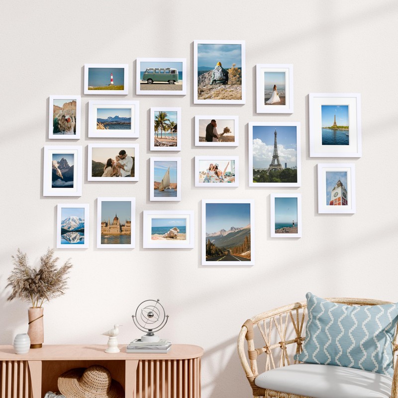 Vittanly 20 Pack Picture Frames Collage Wall Decor, Gallery Wall