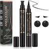Sellos delineador ojos waterproof Anglicolor 2‑Pack negro – cat eye