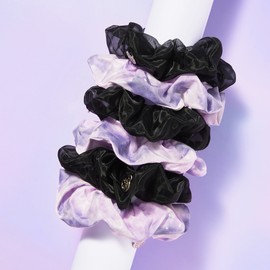 Philimili Fili Milli x Lisle Scrunchy Hair Band Black/Purple (2 types, choose 1) / 필리밀리x리슬 스크런치 헤어끈 블랙/퍼플 2종 택1