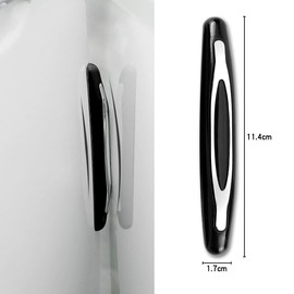 Lotsdonxia 4-Pack Car Door Edge Protectors Shock-Absorbing Bumper Strips for Enhanced Anti-Collision and Scratch Resistance (Black)