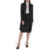 Halston Women's Long Collarless Suiting Jacket, Black