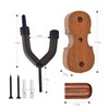 Violin Viola Wall Mount Hanger, Hook,Mahogany Violin holder,hooks,with Bow Hook,Home