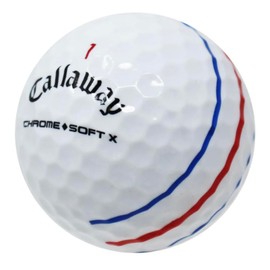 GOLF BALL DIVERS for Callaway Chrome Soft X Triple Track Recycled Golf Balls, AAA Grade, Value Condition (White, 24 Balls)