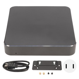 Mini PC 8GB DDR4 RAM 256GB ROM 4K UHD Black Mini Desktop Computer for Windows10 11 100‑240V US Plug