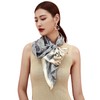 Grace Scarves 100% Silk Scarf, Extra-Large, with Hand Rolled Edges,