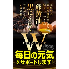 ハーブ健康本舗 黒にんにく卵黄 60粒(30日分) 3袋セット 青森県産 熟成発酵 黒にんにく 宮崎県産 卵黄油 使用 国内製造