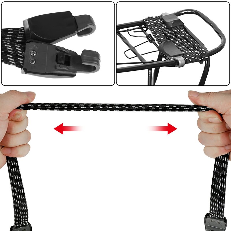 Aohcae Bicycle Tie Down Strap Luggage Rack, Pack of 3