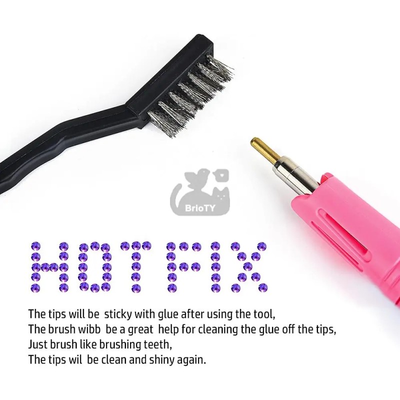 Kit De Aplicador Hotfix Pedreria Para Uñas Ropa Bisuteria