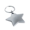 eBuyGB Star Shaped Key Ring Stocking Filler, Metal (Matte Star)