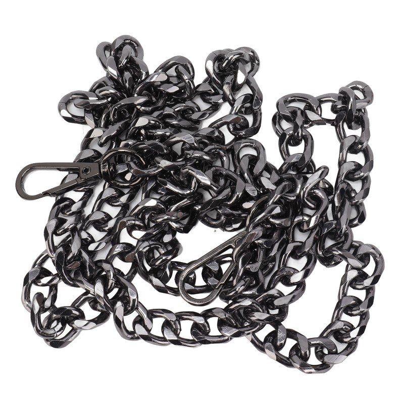 8pcs Curb Chain 8 Side Milled Straight Buckle 1.2meter DIY
