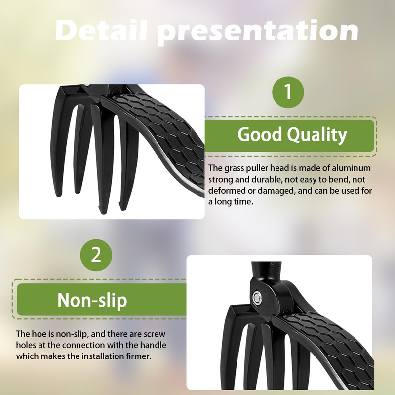 Ofakouss Weeder - Stand Up Weeder and Weed Puller ，Metal