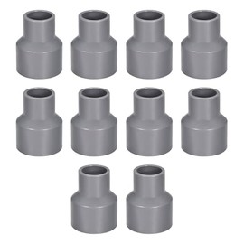 sourcing map PVC Reducing Coupling Hub for Hub DWV Pipe Fitting Drain Vent 32mm x 20mm Pack of 10