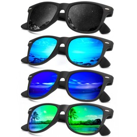 KALIYADI Sunglasses Men Polarized Sunglasses-for-Men: Classic Sunglasses for Men with UV Protection for Driving (4 Packs)