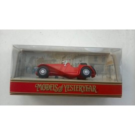 Models of Yesteryear Matchbox Y1-G Jaguar SS100 Red 1:38 Scale Diecast