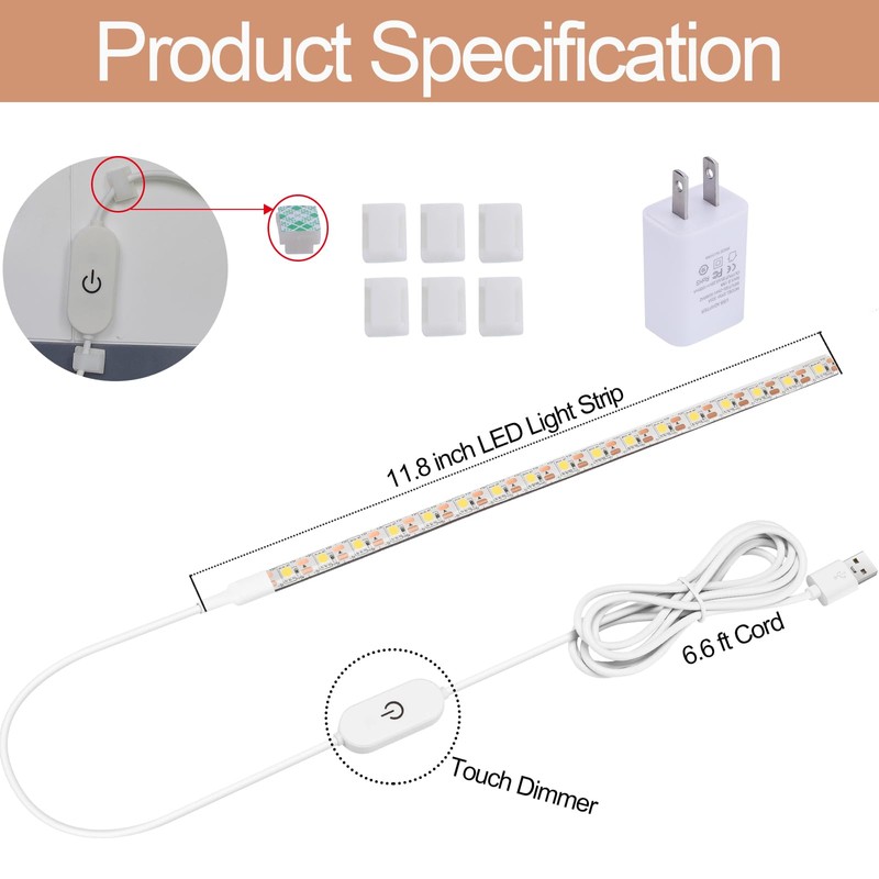 Hanbaak Sewing Machine LED Light Strip, Adhesive LED Sewing Strip