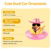 wonuu Car Rubber Duck Party Decoration, Sparkly Glitter Space Cowboy
