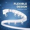 Jilron Room Divider Curtain Ceiling Curtain Track Set for Blackout
