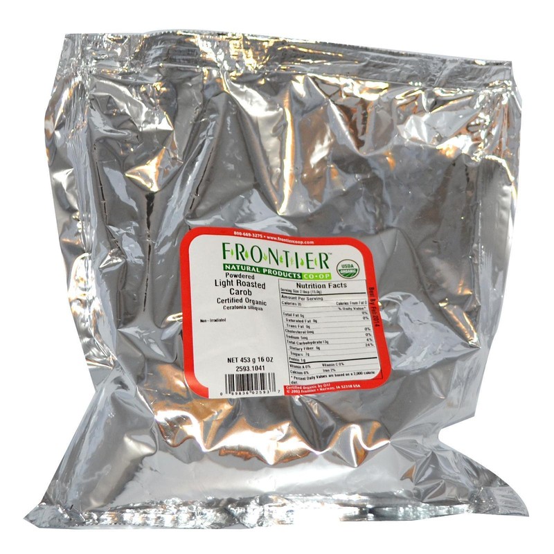 Frontier Bulk Carob Powder, Light Roasted, Organic, 16 Ounce
