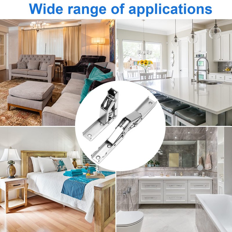 Pack of 2 Hinges 90 Degree, Hinges Folding Shelf, Hidden