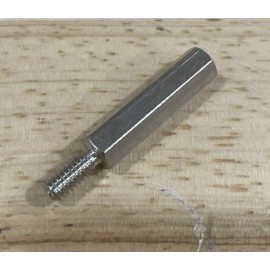 Keystone Elec. 1960 Standoff, 1/4 Hex M-F, Threaded (8-32), 1.00"L, Brass, PK/50