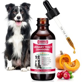 Dog UTI Treatment, Xsvseie Urinary Tract Drops for Dogs Natural Urinary Tract Infection Treatment Drops Natural Herbal Supplement with Cranberry Bladder Health for Dogs All Breeds