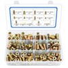 170 PCS Threaded Inserts Nuts, 10 Sizes-1/4"-20, 5/16"-18, 3/8"-16 Wood