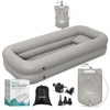 Medical Inflatable Bathtub,Shower Bath Basin Kit, PVC Portable Bathtub with
