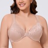 MELENECA Front Fastening Bras for Women Plus Size Underwire Unlined