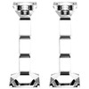 Crystal Candle Holders Set of 2-8" Tall Candlestick Holder for