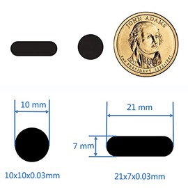 Fundas universales para cámara web, accesorio de protección de privacidad, sin aplicación de residuos, cierre seguro de visualización, puntos y barras, 20 piezas, color negro