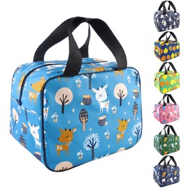 Nanxson Lunch Bag, Waterproof Picnic Bag, Insulated Bag for Travel, Lunch, Office, Work, Picnic, Excursion, Beach, Car (Blue)