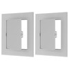 PATIKIL 5x5 inch(125x125mm) Removable Hinged Access Panel, 2 Pcs ABS