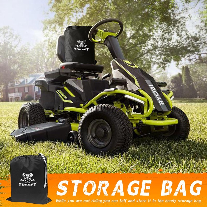Tokept Lawn Mower Cover, Heavy Duty Waterproof Tractor Cover with