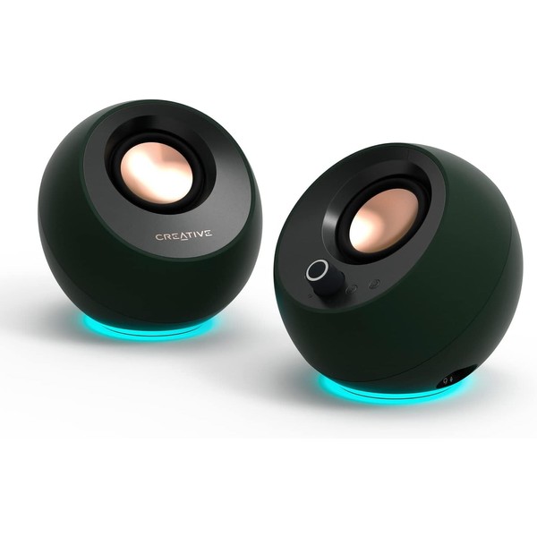 Creative Pebble Pro Minimalist 2.0 USB-C Computer Speakers MF1710 (Green)