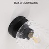 Volcode 12V Hammered Glass Ceiling Light for RV, Flush Mount