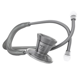 MDF Metalika ProCardial Cardiology Stethoscope, Lightweight Titanium, Adult, Dual Head, Grey Tube, Metalika Chestpiece-Headset, MDF797TMT12