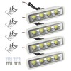 Partsam Waterproof Led Boat Lights White Beam 6.3 inch 36W
