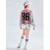 LOLANTA 4 Pieces Girls Hip Hop Dance Costume Kids Sequins