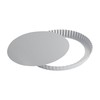 Ottinetti Fluted Round Tart Mold, 28cm/11", Silver